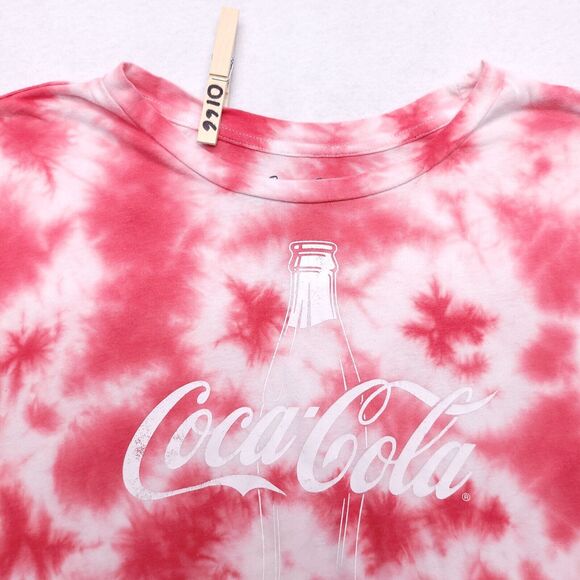 Coca-Cola Short Sleeve Casual Graphic T Shirt Womens Size Medium M Red White - Picture 1 of 8